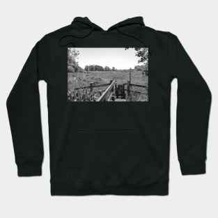 Wooden gate in the English countryside Hoodie